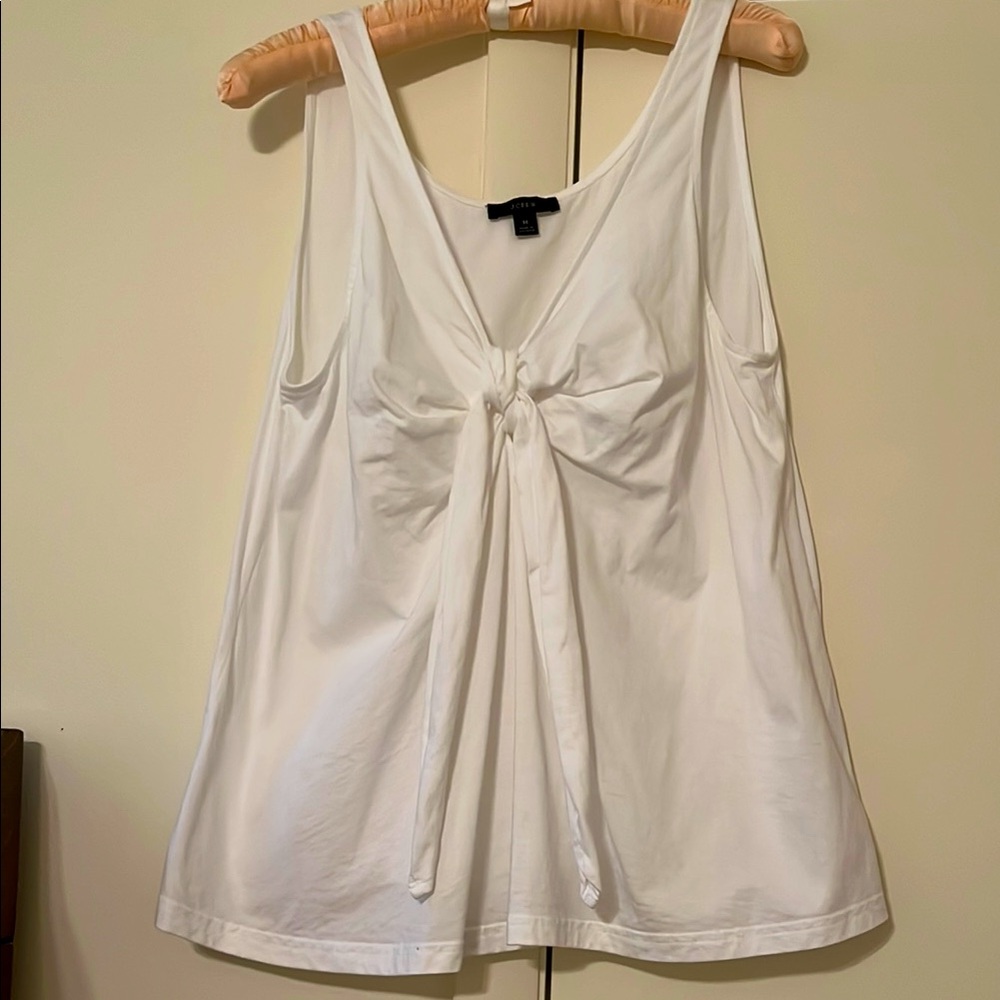 J Crew Elegant White Sleeveless Top